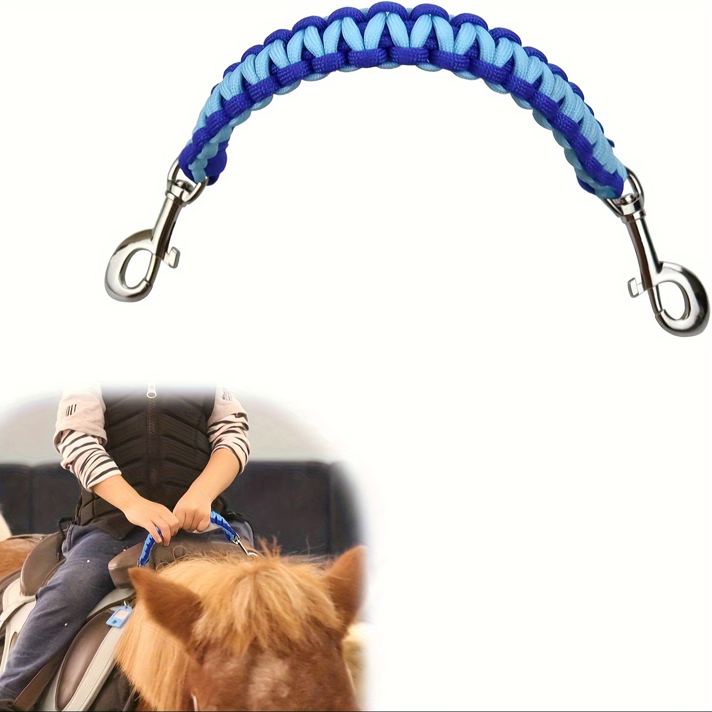 Grooming Kit Horse - 1-Pack Blue Nylon Saddle Balance Strap