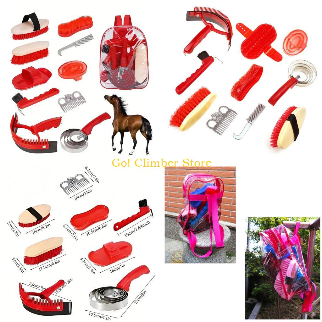 Bộ dụng cụ làm sạch ngựa Q84C  - đánh giá và giá Grooming Kit Horse
