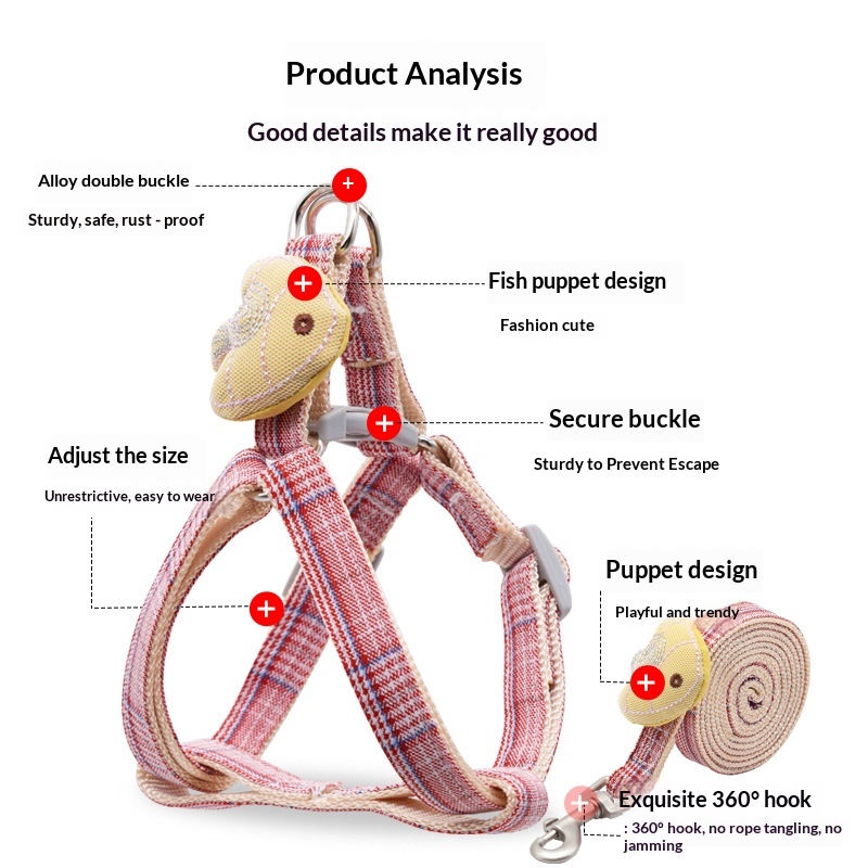 Small Dog Harness and Leash Se - đánh giá và giá Headcollar Rope Set