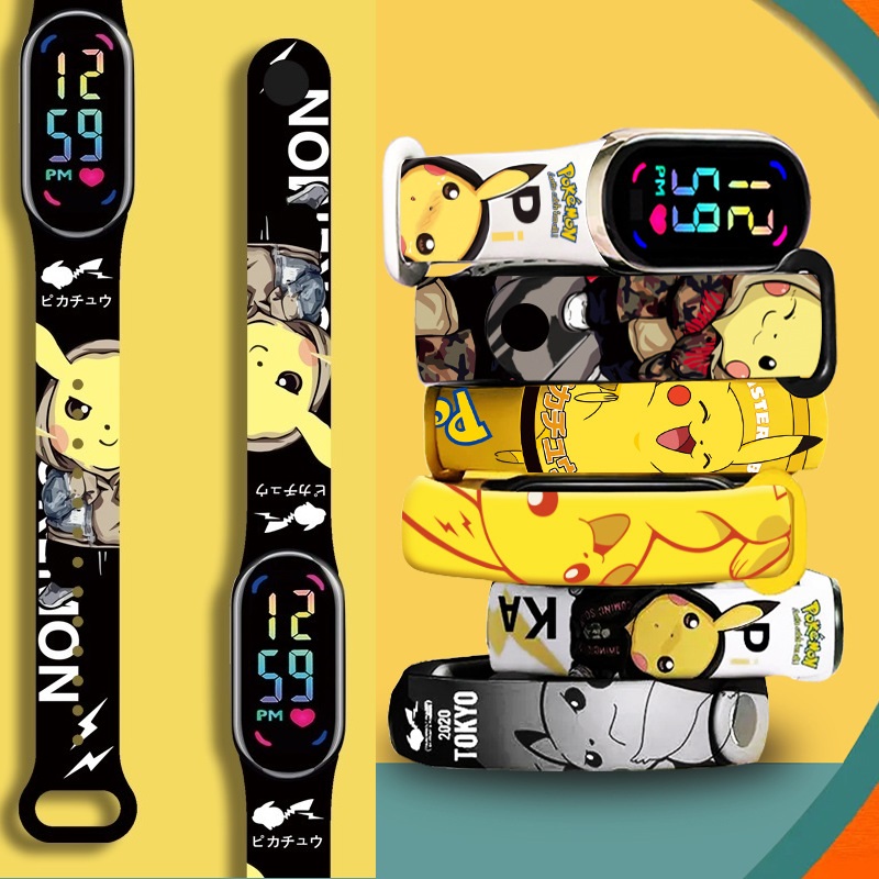 Pikachu Kids LED Watch Waterpr - đánh giá và giá Outdoor Sport Watch