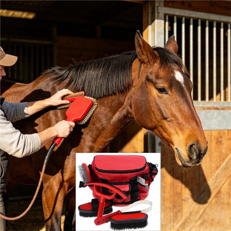 【SPECIAL】9-Piece Horse Groomin - đánh giá và giá Grooming Kit Horse