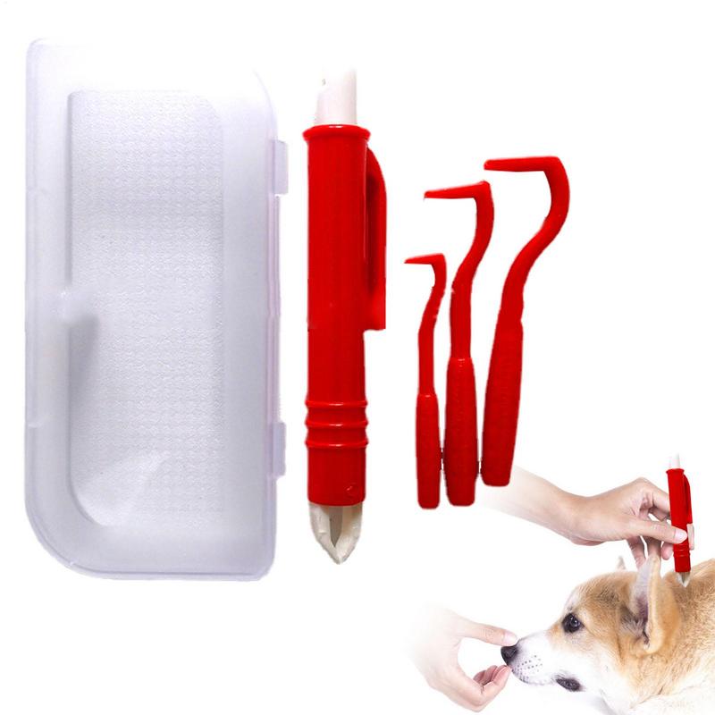 4Pcs/set Pet Tick Remover Kit  - đánh giá và giá Grooming Kit Horse
