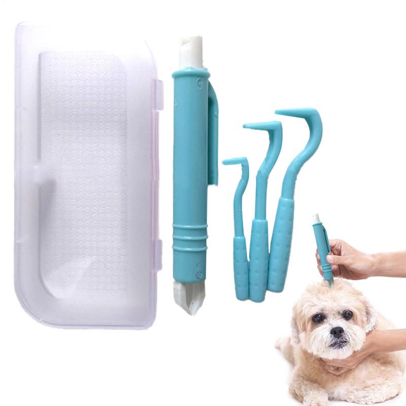 4Pcs/set Pet Tick Remover Kit  - đánh giá và giá Grooming Kit Horse